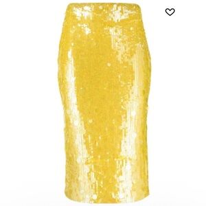 Gold Sequin Maxi Skirt